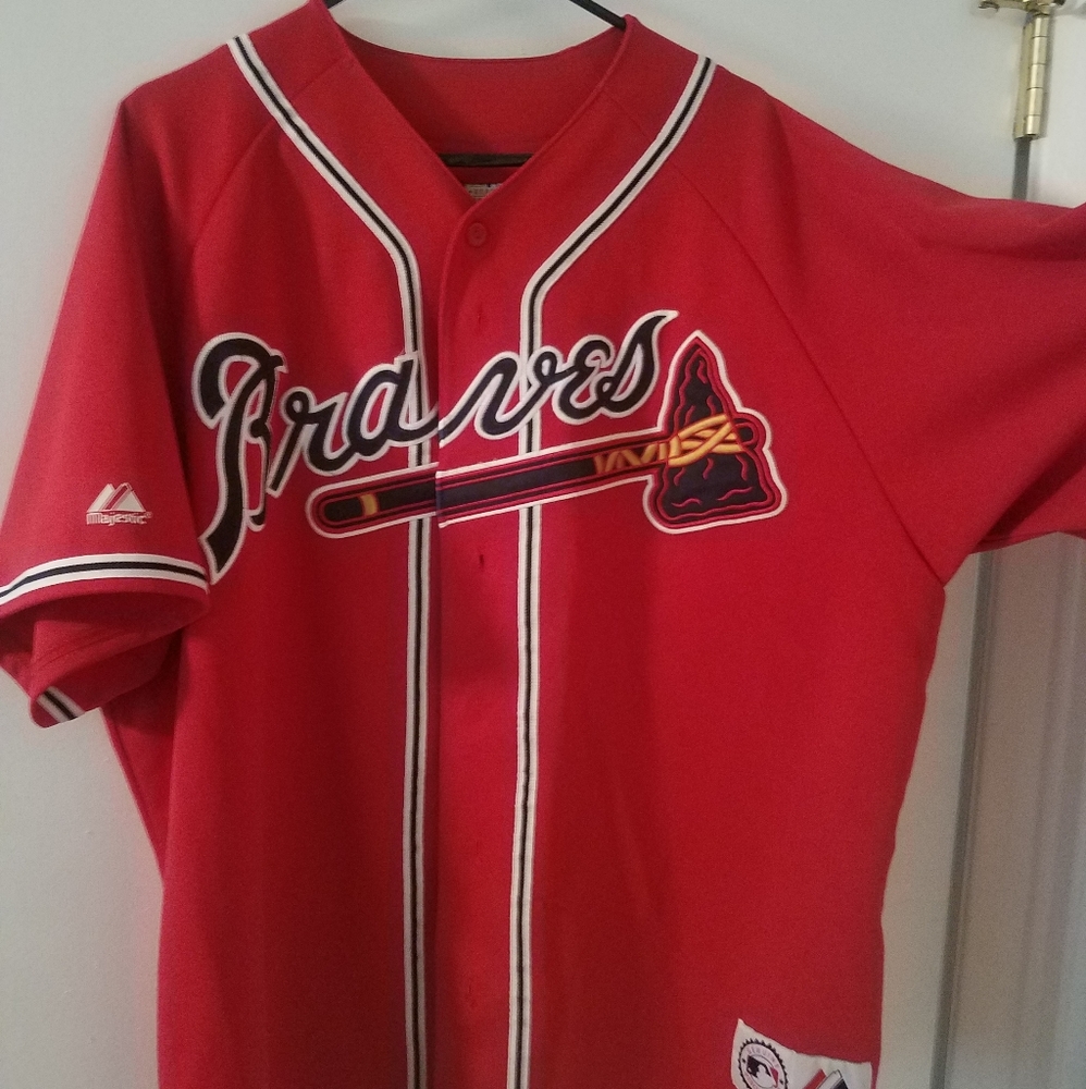 Vintage Braves Baseball button up shirt